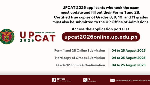 UPCAT 2026 Form 2B, Form 2A, and Grades Submission